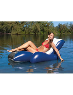 Sillón Hinchable reclinable flotante, 71 x 53 pulgadas 2
