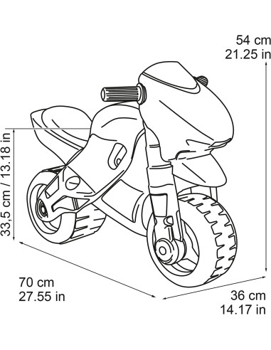 Motofeber 2 Racing Correpasillos Rojo con Casco