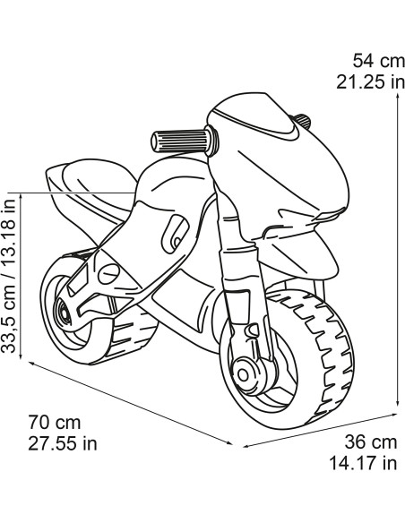 Motofeber 2 Racing Correpasillos Rojo con Casco