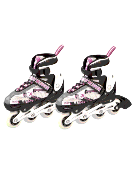 Patines Ajustables En Línea Rosa 39-42