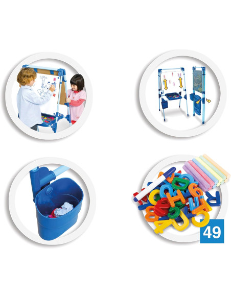 Pizarra Infantil 2 en 1: Magnética y de Tiza