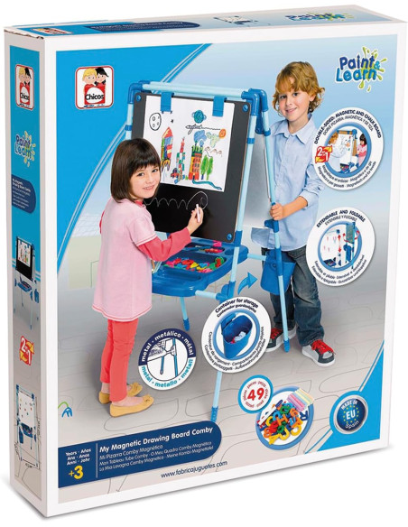 Pizarra Infantil 2 en 1: Magnética y de Tiza