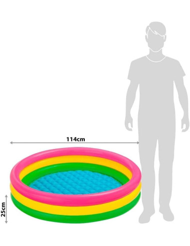Piscina inflable INTEX Vinilo (114x25 cm)