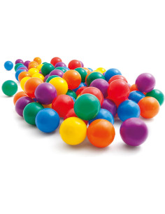 Pack 100 Bolas Multicolor, 6,5 cm de diámetro