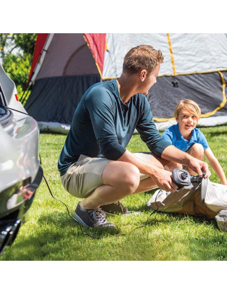 Hinchador eléctrico con adaptador para coche 12V