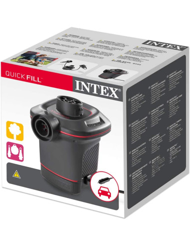 Hinchador eléctrico con adaptador para coche 12V