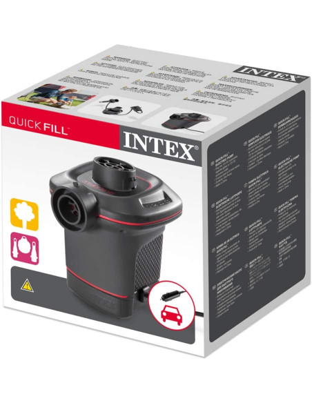 Hinchador eléctrico con adaptador para coche 12V