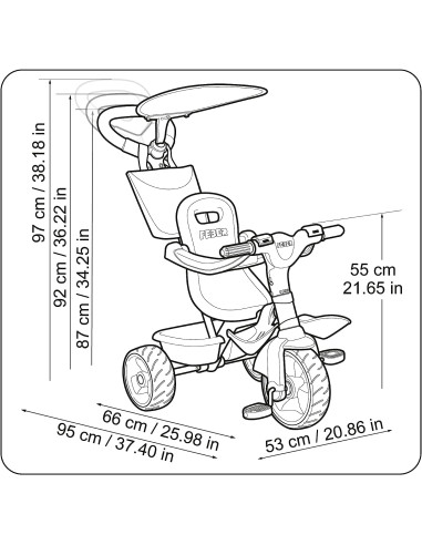 Triciclo Baby Plus Music