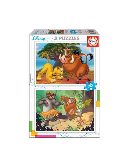 Puzzles Disney Animals 2x20 piezas
