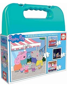 Puzzles Progresivos Peppa Pig Maleta