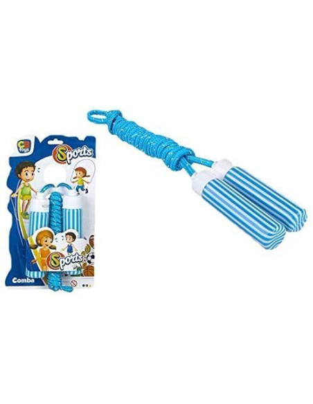 Comba bicolor azul-blanco