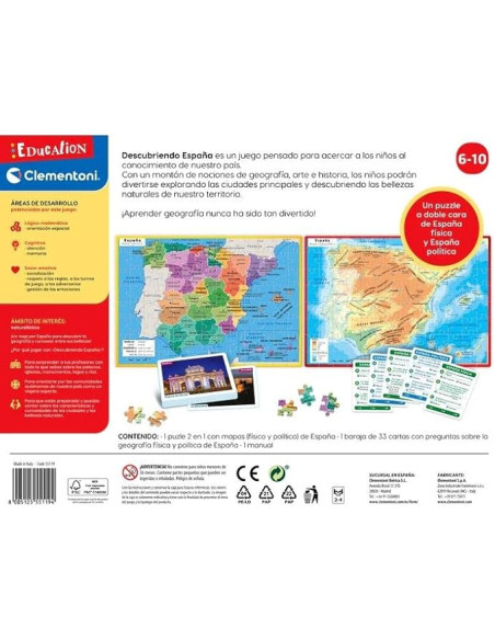 Juego Mapa Descubriendo España 