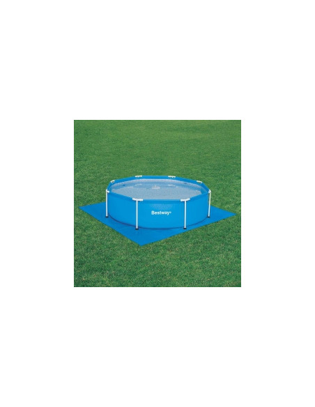 Protector De Suelo De Piscina Cuadrado De Lona De Polietileno De 274x274 Cm