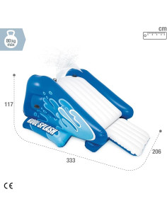 Tobogán Hinchable con 2 pulverizadores 333 x 206 x 117 cm 2
