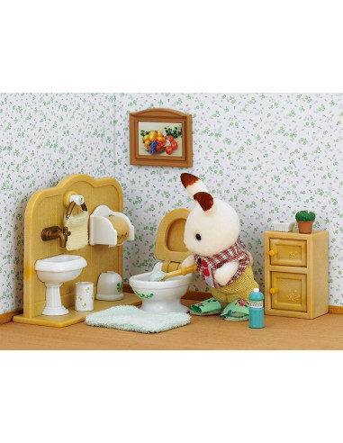 Sylvanian Families - Set de baño Coco Conejo...