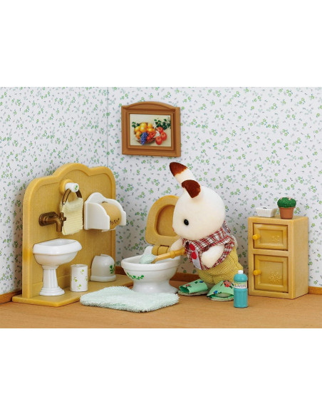 Sylvanian Families - Set de baño Coco Conejo Chocolate