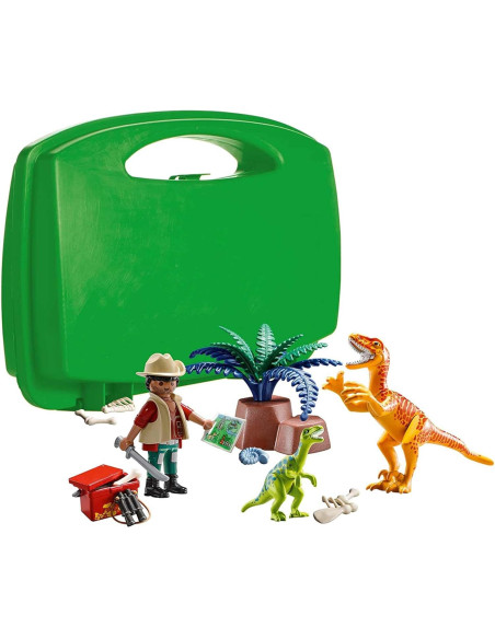 PLAYMOBIL 70108 - Maletín Grande Dinosaurios y Explorador 