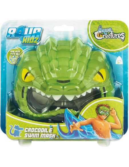 Mascara para natación Aqua Kidz con diseño de cocodrilo