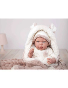 Reborn Arias 40 Cm Anna Con Manta Y Peluche 2