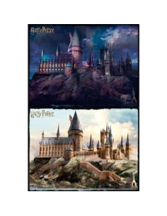 Harry Potter Puzzle para Rascar Hogwarts Dia y Noche 500... 2