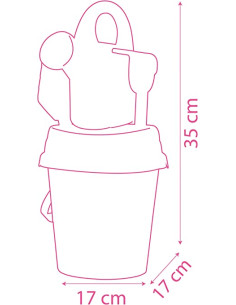 Minnie cubo playa regadera forrada 2