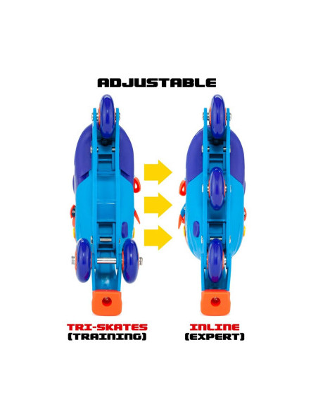 Patines en Linea Convertible Rosa 31 a 34