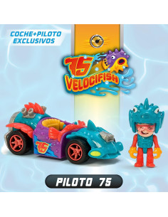 T-Racers Mega Wheels T-Shark – Vehículo-Lanzador con 1... 2