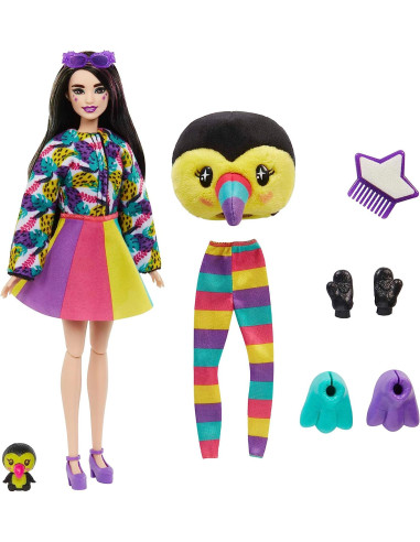 Barbie Cutie Reveal Serie Amigos de la Jungla...