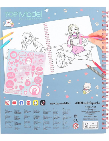 TopModel Cutie Star Libro Para Colorear