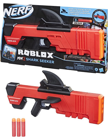 Nerf Roblox MM2 Shark Seeker Dart Blaster Shark...