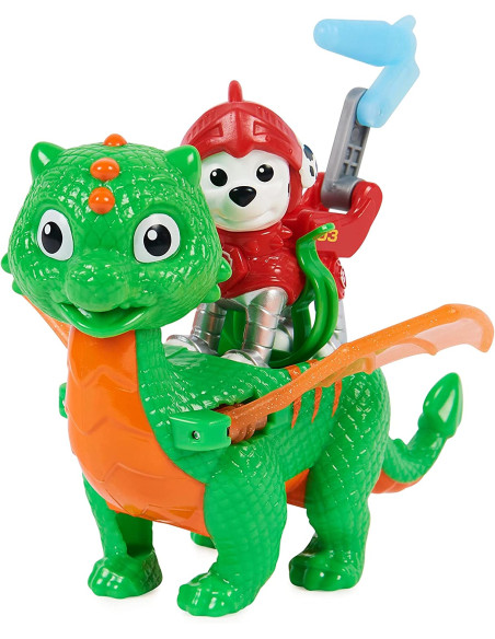 Paw Patrol conjunto de Figuras de acción de Marshall y el dragón Jade de Rescue Knights