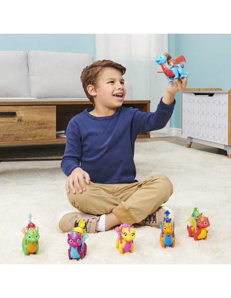 Paw Patrol conjunto de Figuras de acción de Rubble y el dragón Blizzie de Rescue Knights