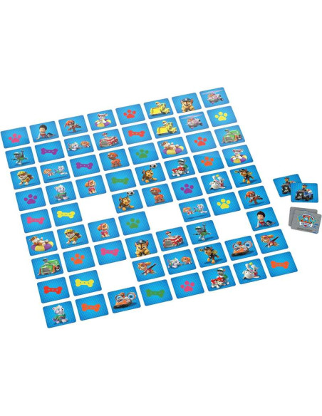 Patrulla Canina Memory, Juego de Memoria MEMO de 72 Cartas, con Maletín de Transporte Metálico