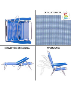Silla 4 Posiciones Azul 2