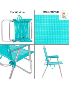 Silla Fija verde agua 2