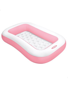 Piscina Hinchable, Rectangular, Rosa, 166x100x25 cm...