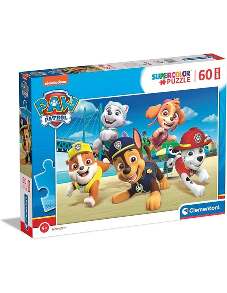 Puzzle Infantil 60 Piezas Maxi Piezas Grandes Paw Patrol, Patrulla Canina