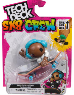 Tech Deck - Figura de Juguete Sk8 Crew y Finger Skate... 2