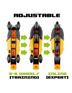 Patines regulables 3 en 1 naranja 35-38 2