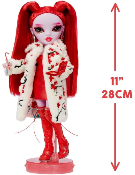 Rainbow High Shadow High Seties 3 - Rosie - Muñeca de Moda roja