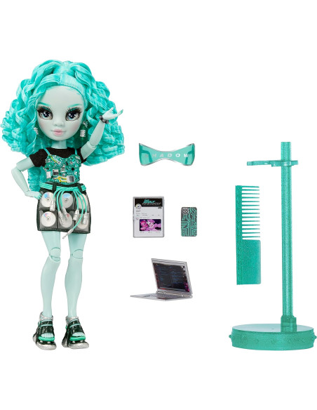 Rainbow High Shadow High Serie 3 - Berrie - Muñeca de Moda Verde