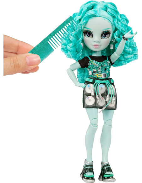 Rainbow High Shadow High Serie 3 - Berrie - Muñeca de Moda Verde