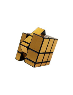 Cubo Crazy Formas 3x3 Dorado 2