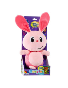 Gusiluz peluche conejito musical rosa 2