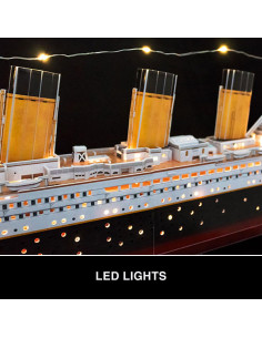 Puzzle 3D Titanic con Luces Led 2