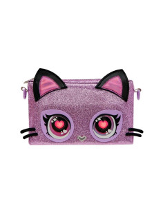 Purse Pets Bolso Bandolera Morada Purdy Purrfect Kitty Gato 2