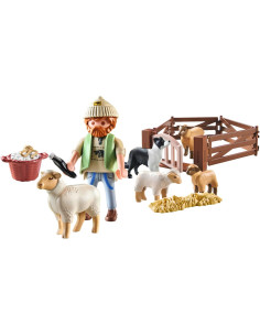 Playmobil Pastor con Rebaño de Ovejas 2