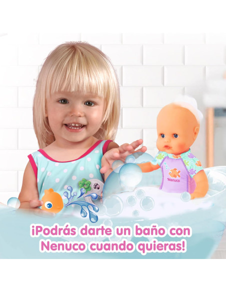 Nenuco Mi Primer bano, un muneco blandito de Cuerpo Sumergible