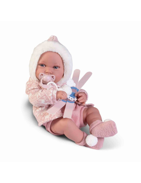 Muñeca Recién Nacida Pipa esquiadora 42 cm Antonio Juan