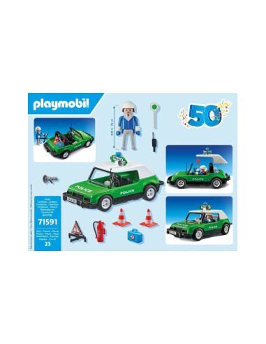 PLAYMOBIL 71591 - Coche policía clásico